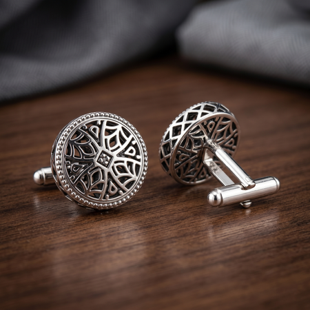Midnight Filigree Cufflinks