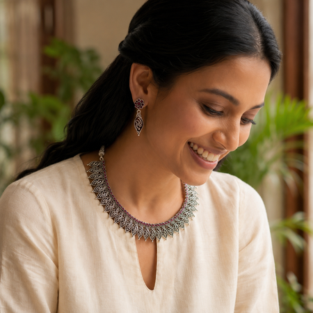 Mayurrekha Necklace Set