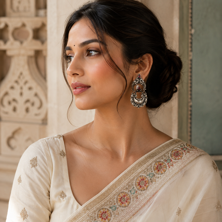 Morbagh Ruby Earrings