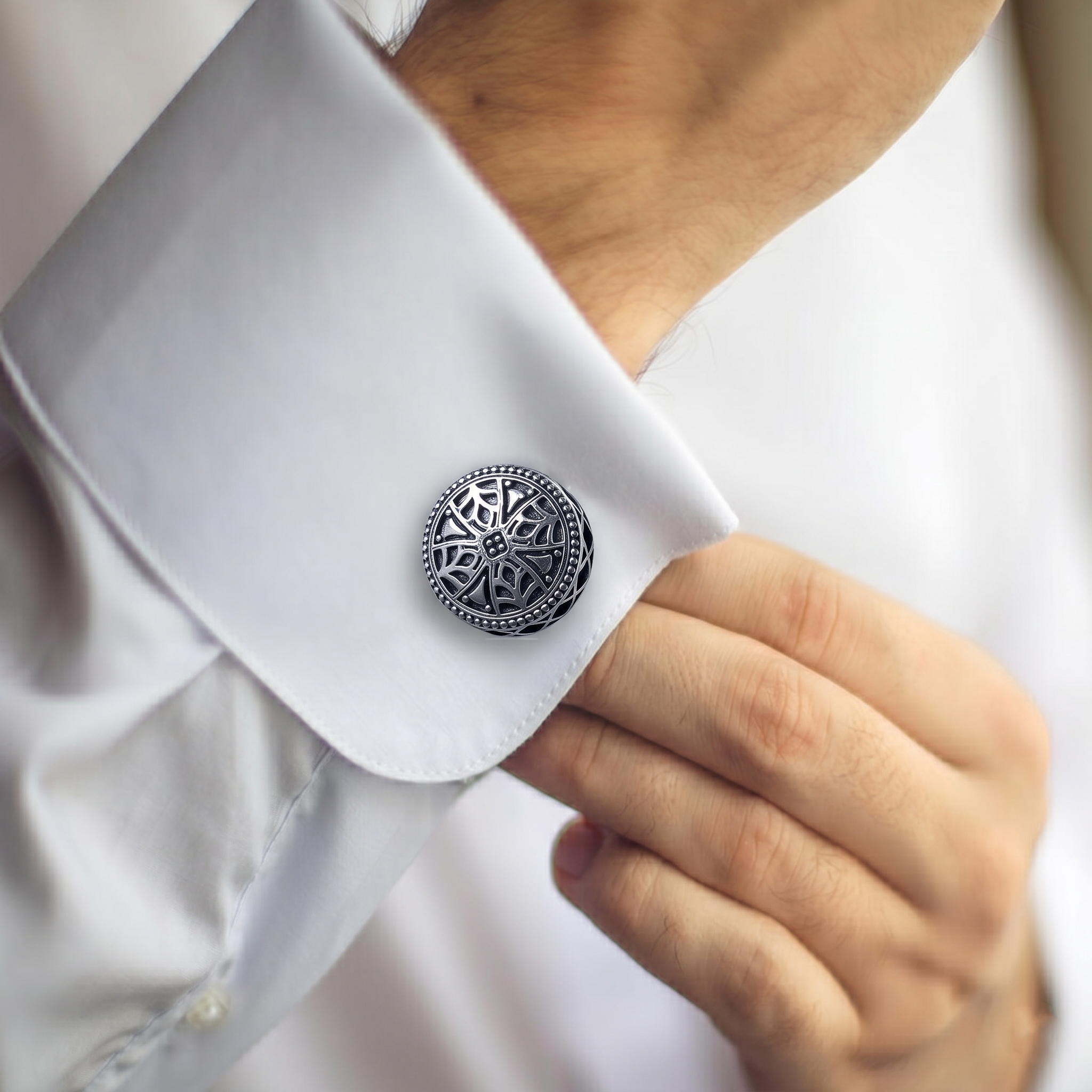 Midnight Filigree Cufflinks