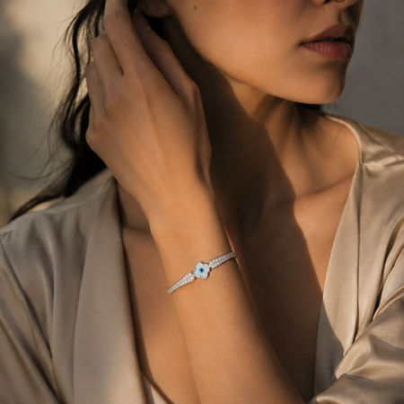Celestial Clover Evil Eye Bracelet