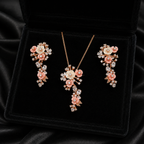 Blush Blossom Cascade Pendant Set