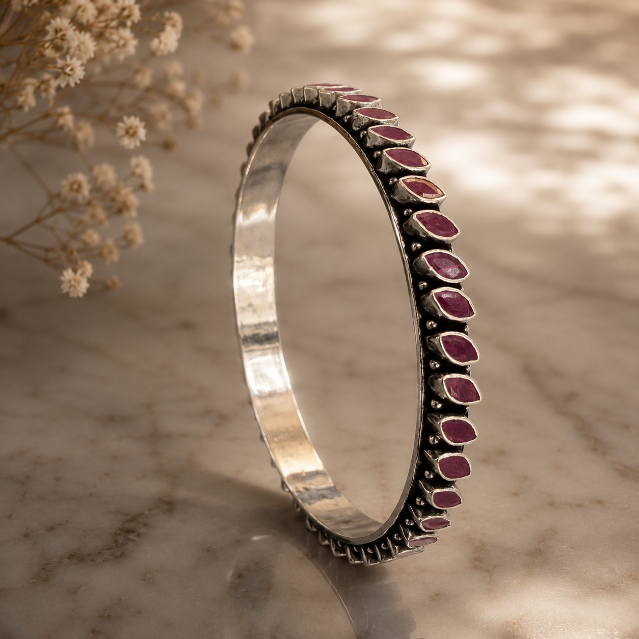 Rubyvine Elegance Bangle - Pair