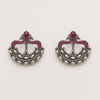 Rouge Bloom Ruby Earrings