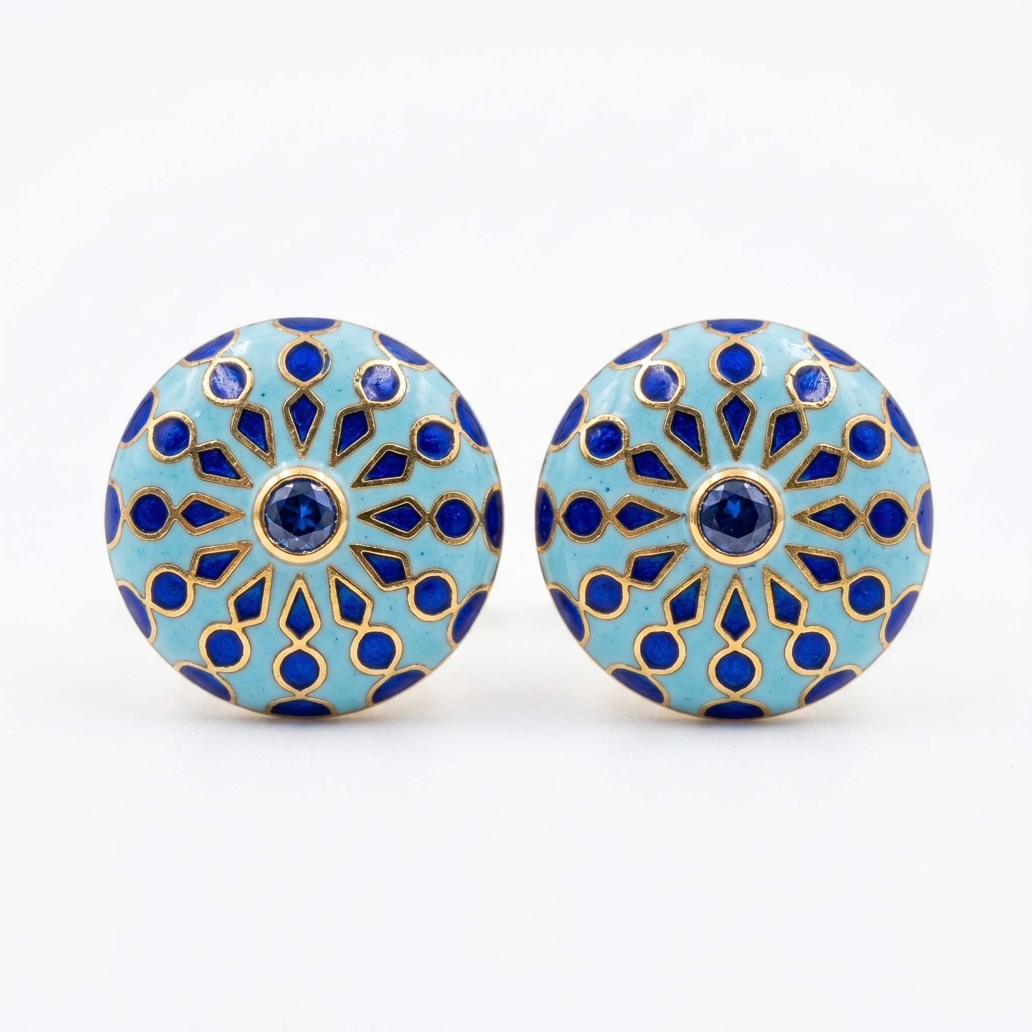 Azure Mandala Cufflinks