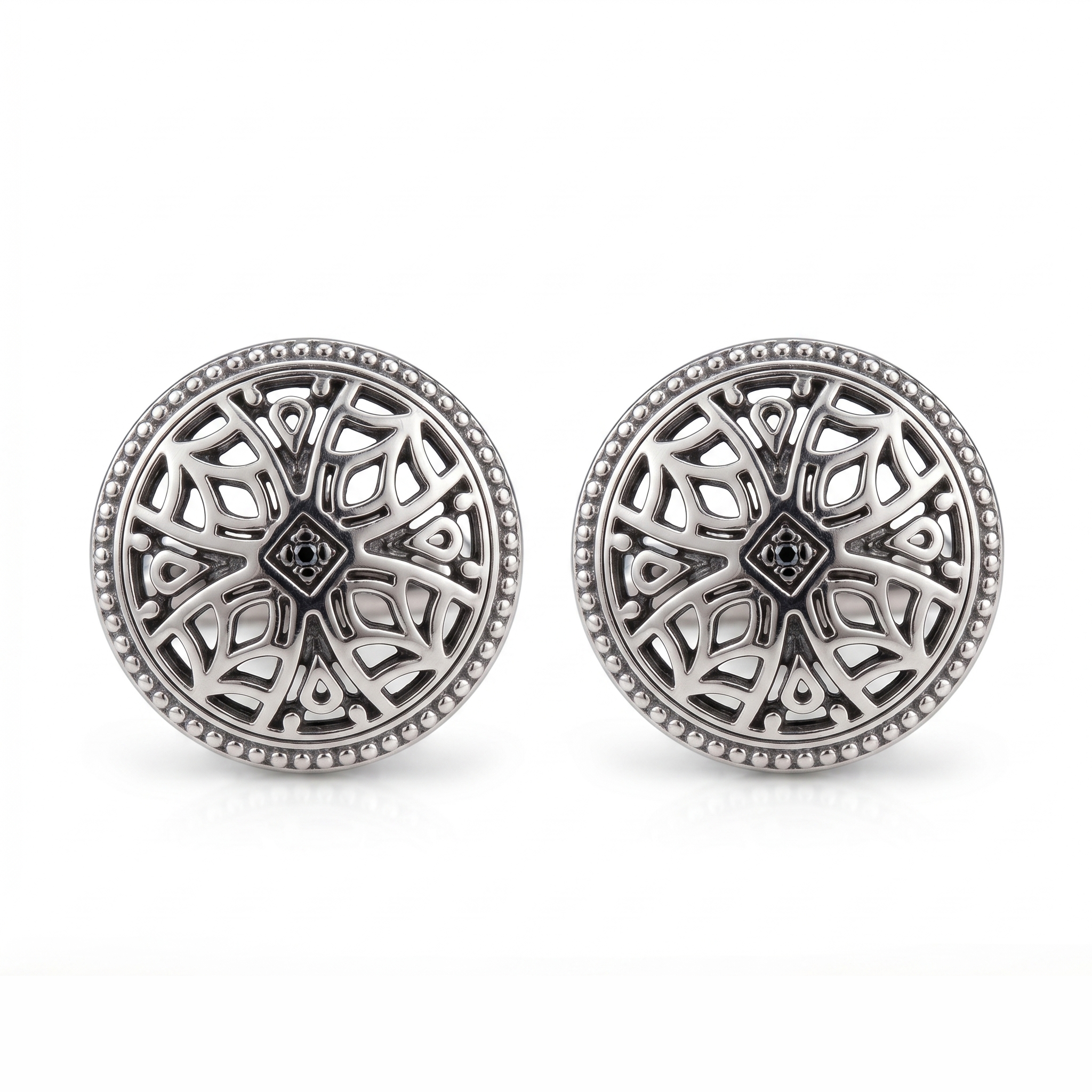 Midnight Filigree Cufflinks