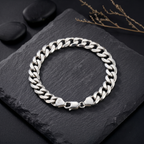 Silver Cuban Chain Bracelet