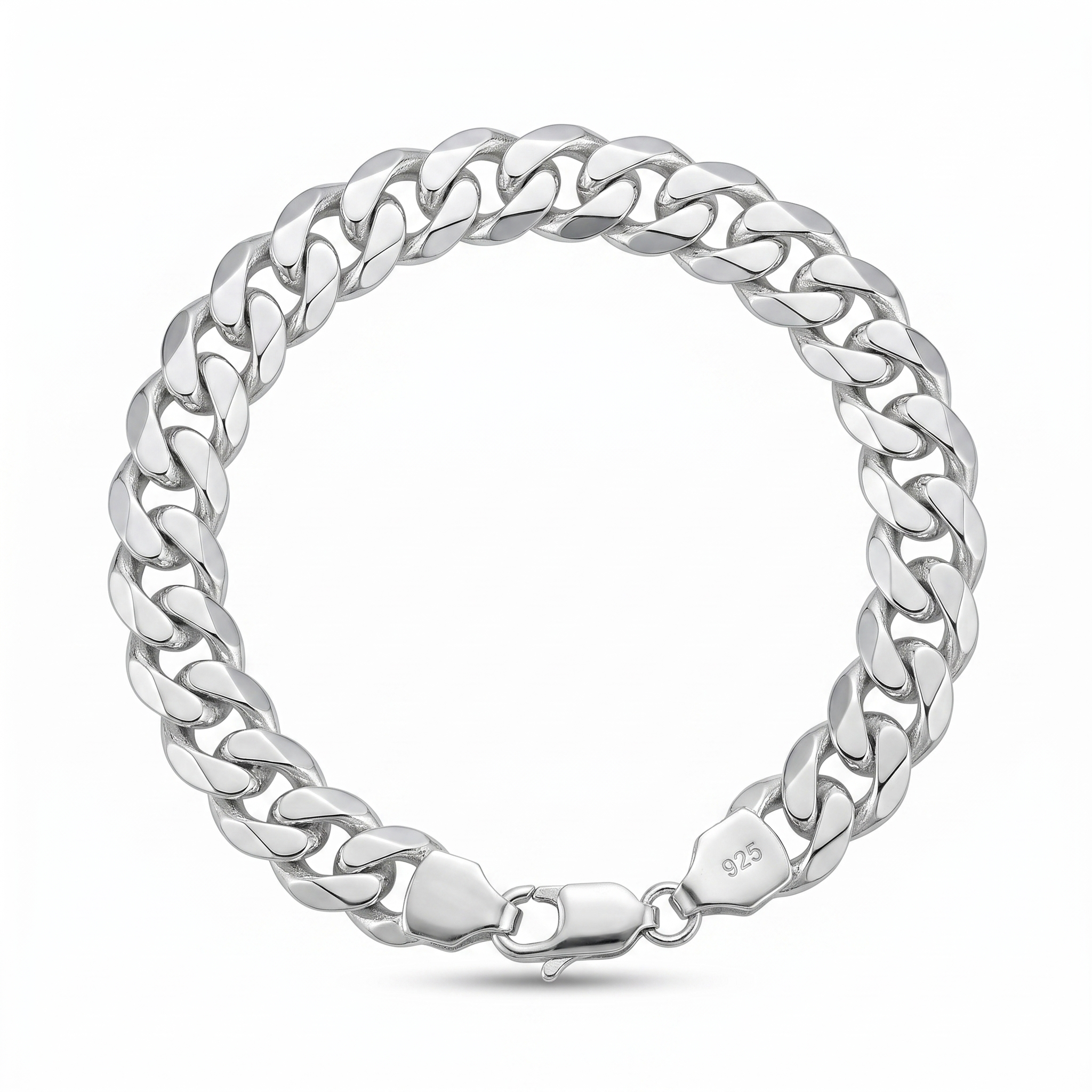 Silver Cuban Chain Bracelet