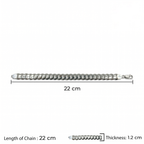 Silver Cuban Chain Bracelet