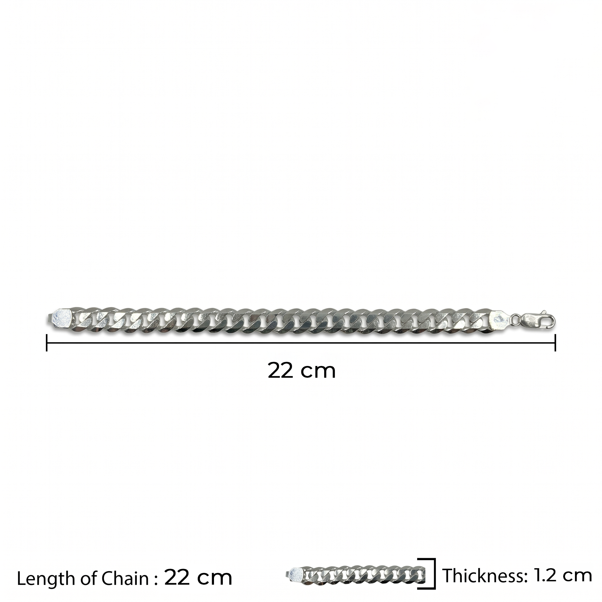 Silver Cuban Chain Bracelet