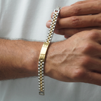 Silver Dualtone Prestige Bracelet