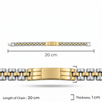 Silver Dualtone Prestige Bracelet