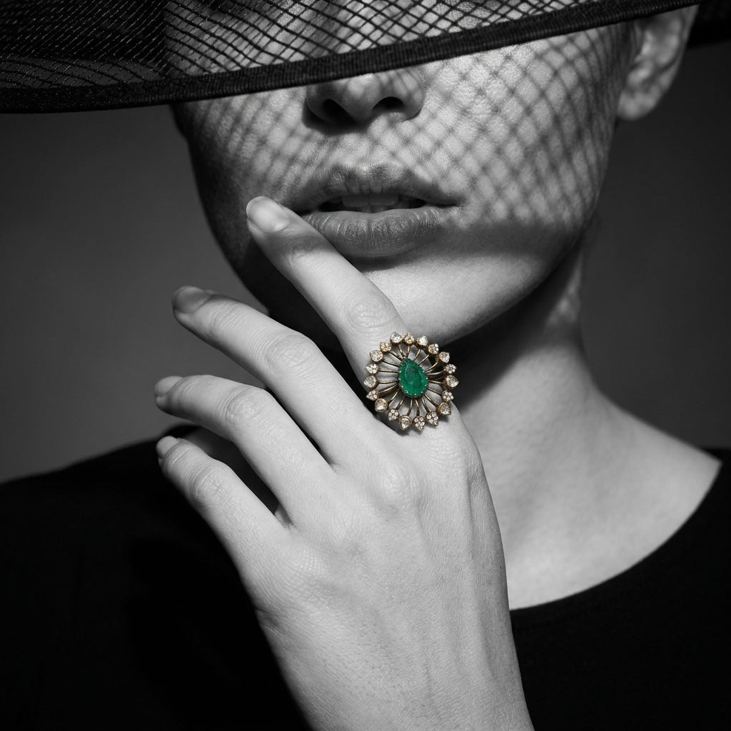 Mayura Ratna Polki Ring