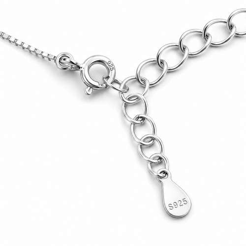 Azure Bloom Pearl Pendant with Chain