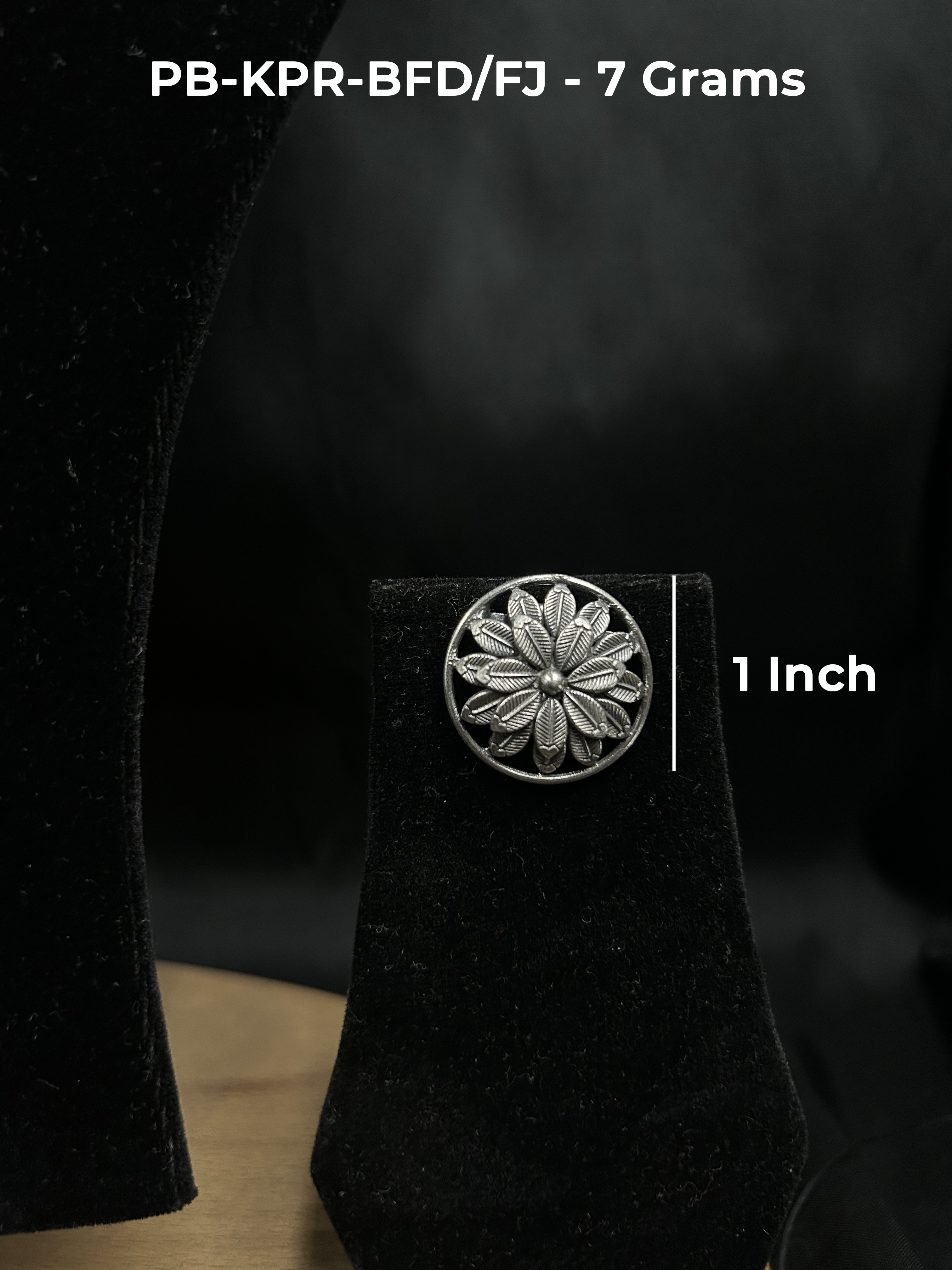 Vanya Floral Oxidised Studs