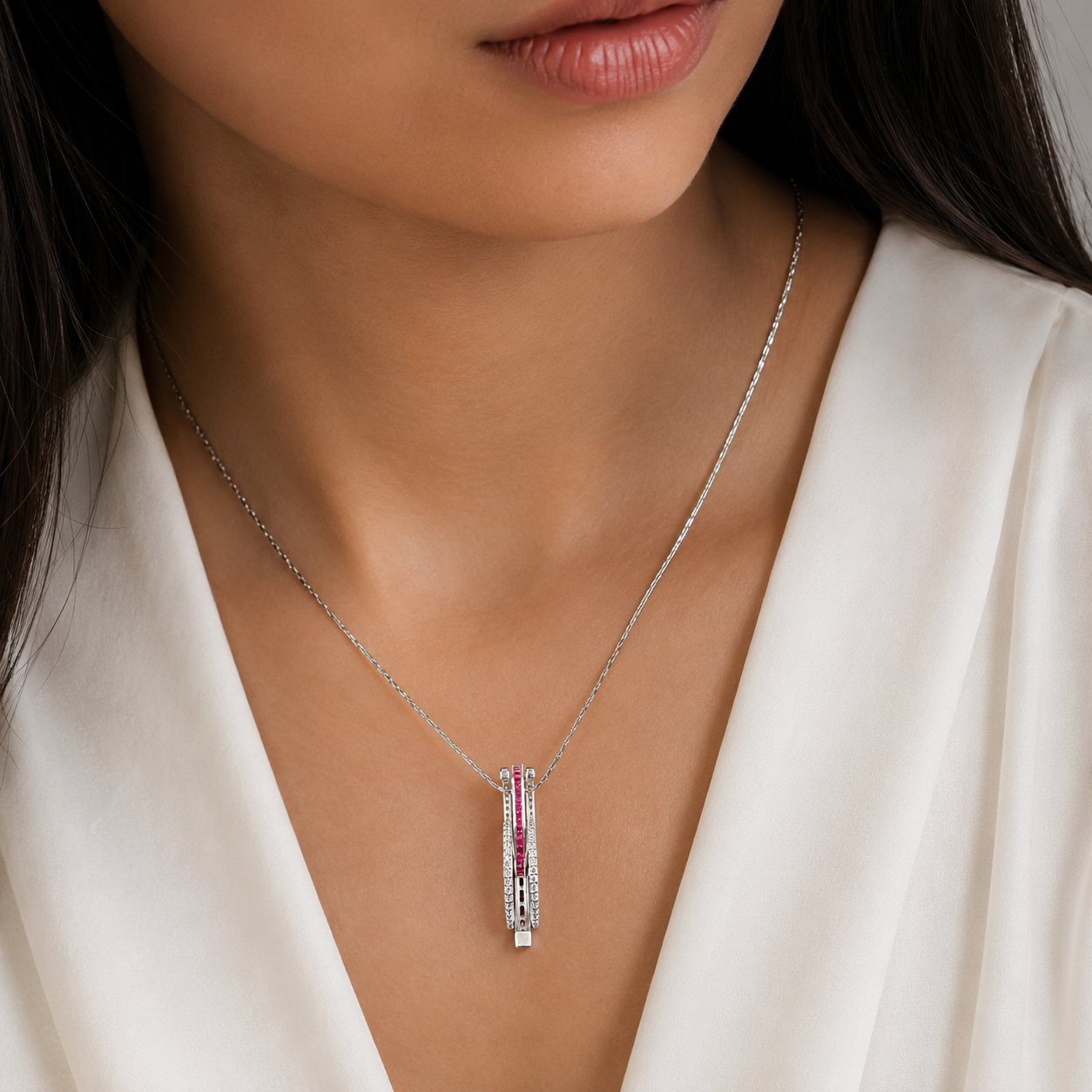 Rouge Transformational Ring Pendant