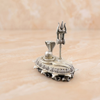 Silver Kailash Nagesh Shivling Idol