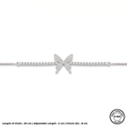 SIlver Spark Butterfly Bracelet