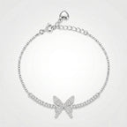 SIlver Spark Butterfly Bracelet