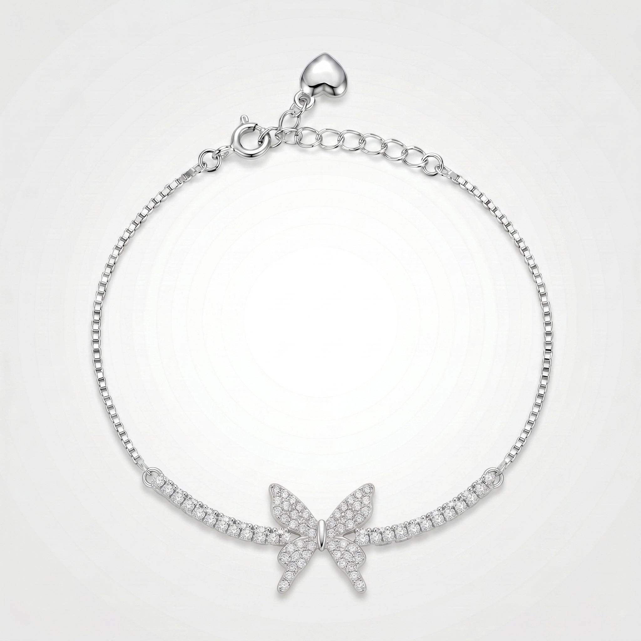 SIlver Spark Butterfly Bracelet