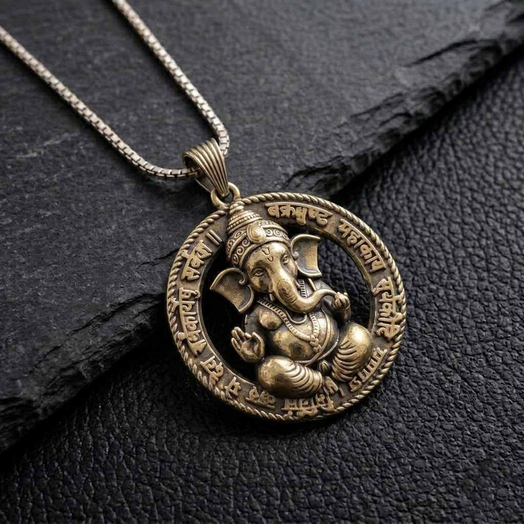 Vakratunda Ganesh Blessing Pendant