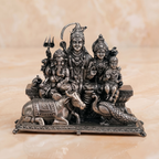 Silver Shiv Parivar Divine Blessings Idol