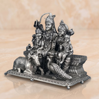 Silver Shiv Parivar Divine Blessings Idol