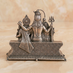 Silver Shiv Parivar Divine Blessings Idol