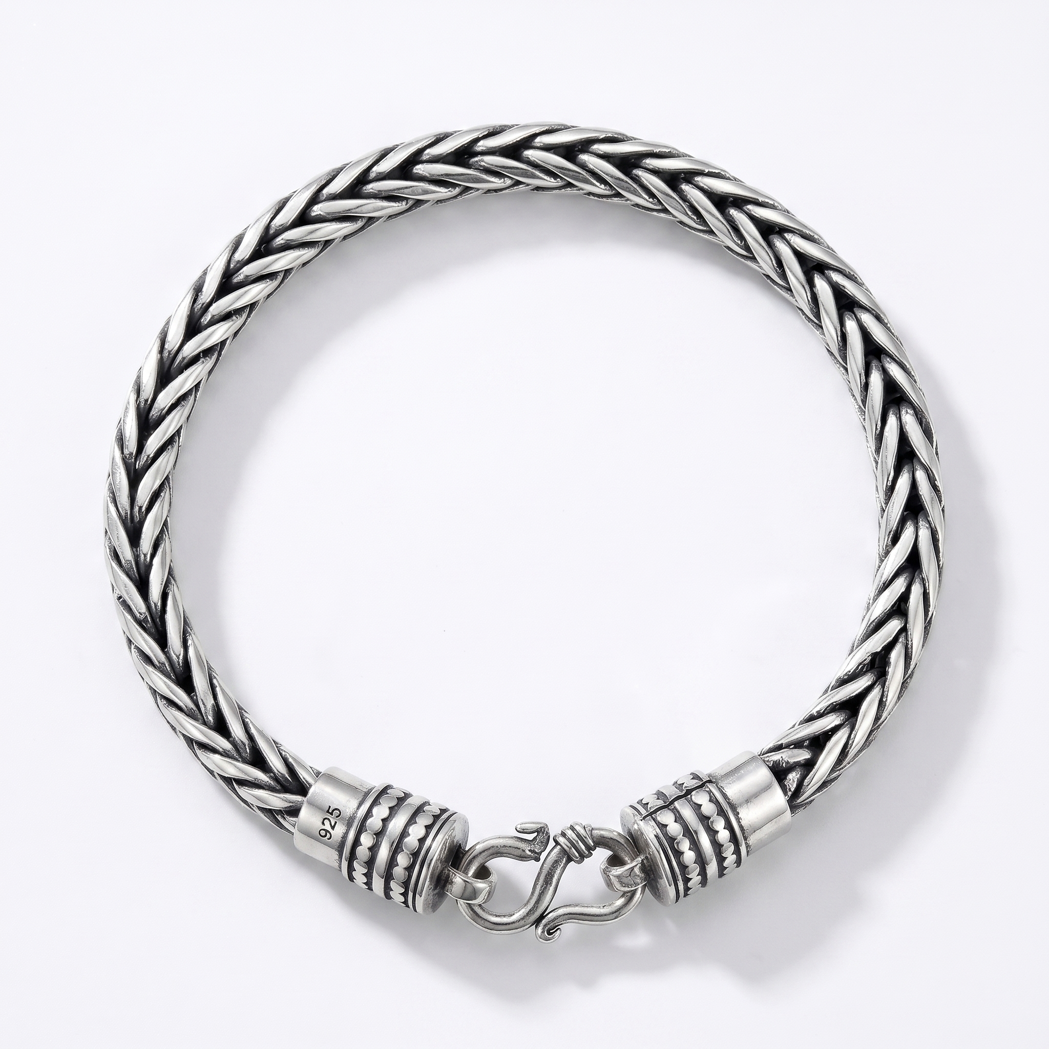 Silver Oxidised Dhurandhar Bracelet