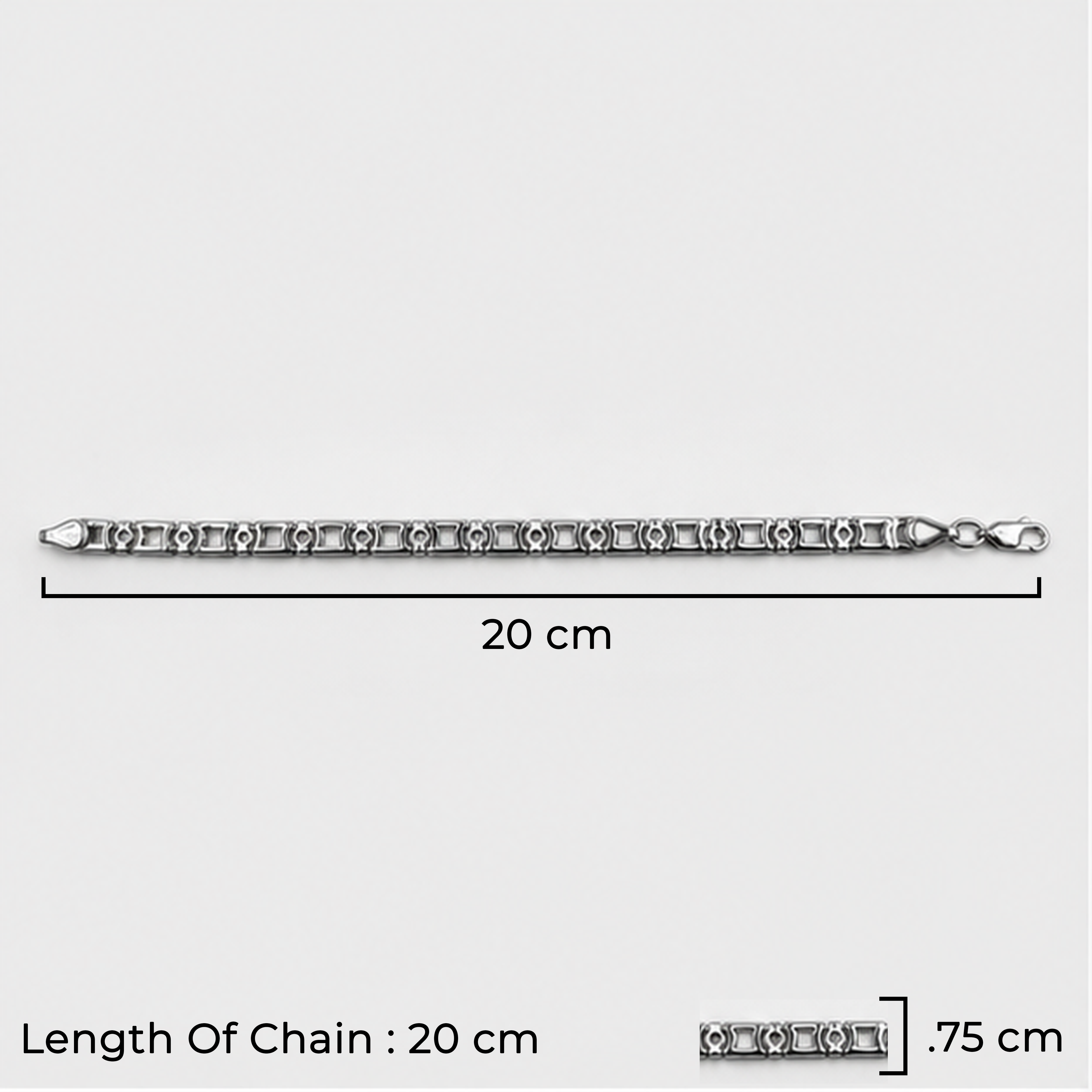 Silver Auron Link Bracelet