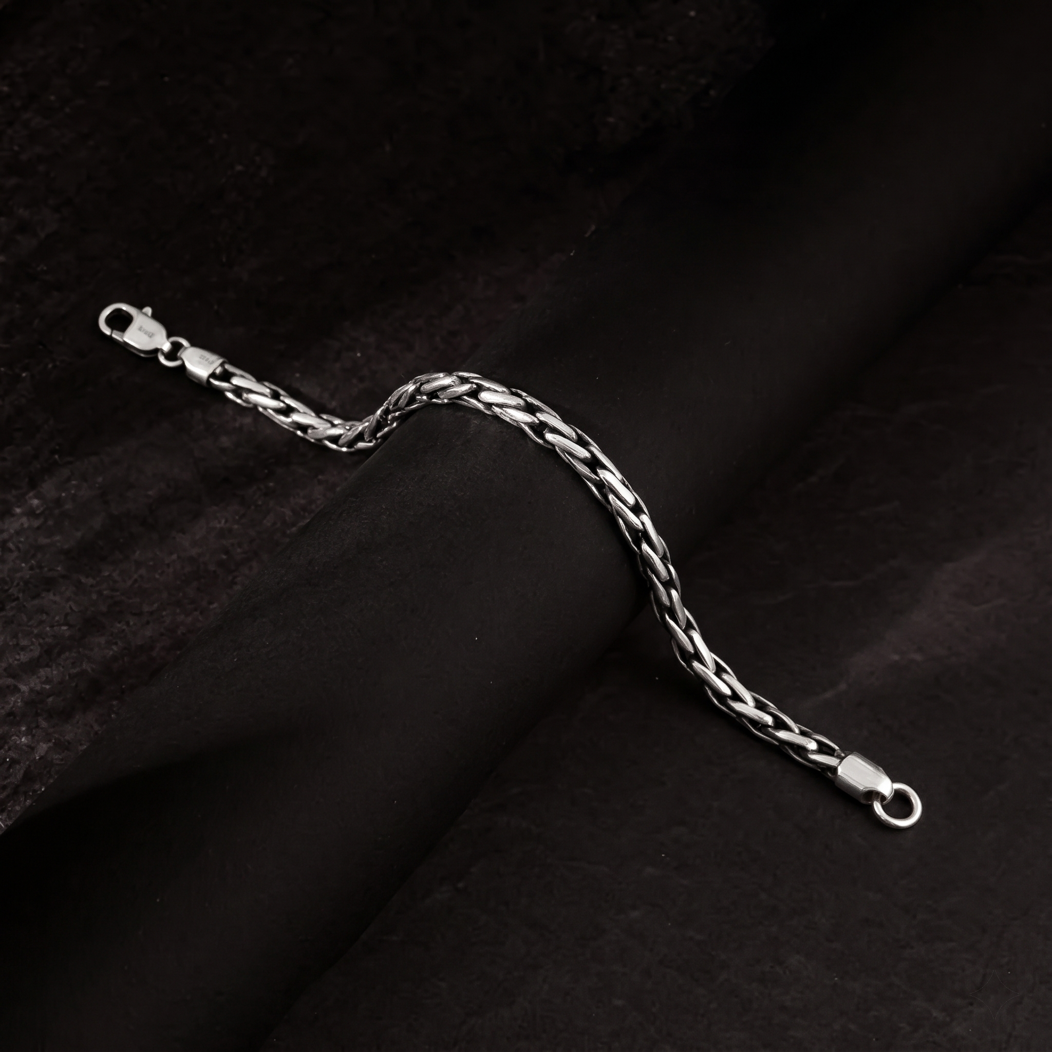 Silver Oxidised Rogue Bracelet