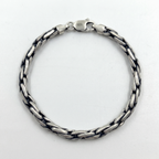 Silver Oxidised Rogue Bracelet