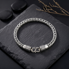 Silver Foxtail Chain Bracelet