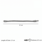 Silver Foxtail Chain Bracelet