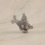 Matsya Lakshmi Silver Idol