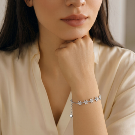 Silver Blossom Bracelet