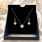 Celeste Clover Pendant & Earrings Set
