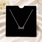Infinity Blush Pendant with Chain