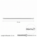 Silver Metro Link Bracelet