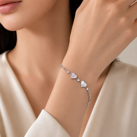 Amora Heart MOP Bracelet