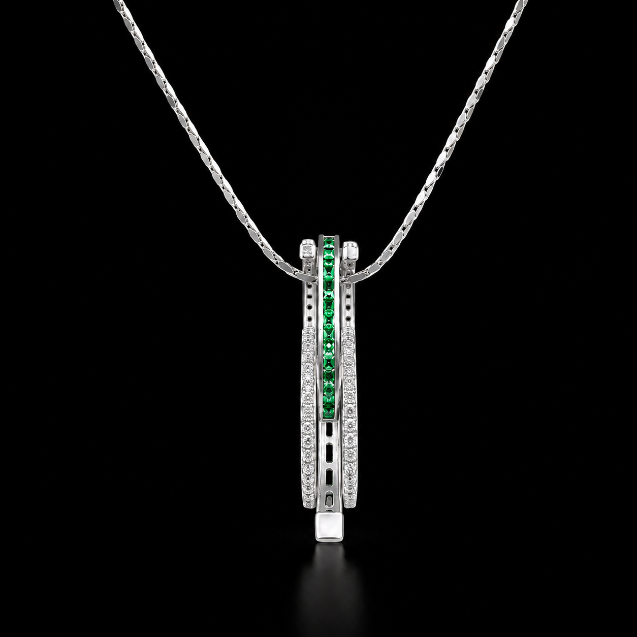 Emerald Transformational Ring Pendant