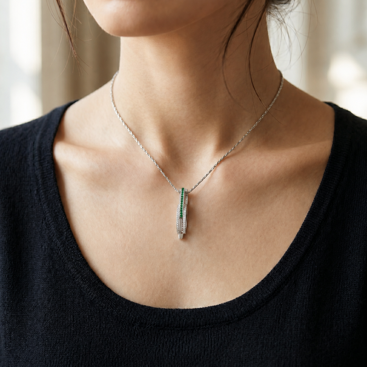 Emerald Transformational Ring Pendant