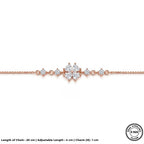 Silver Star Rose Bracelet