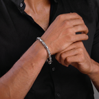 Silver Nova Bead Bracelet