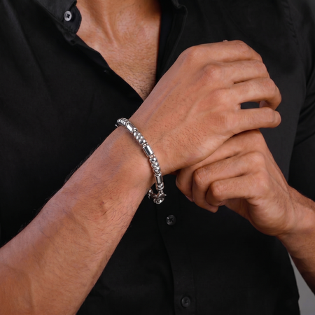 Silver Nova Bead Bracelet