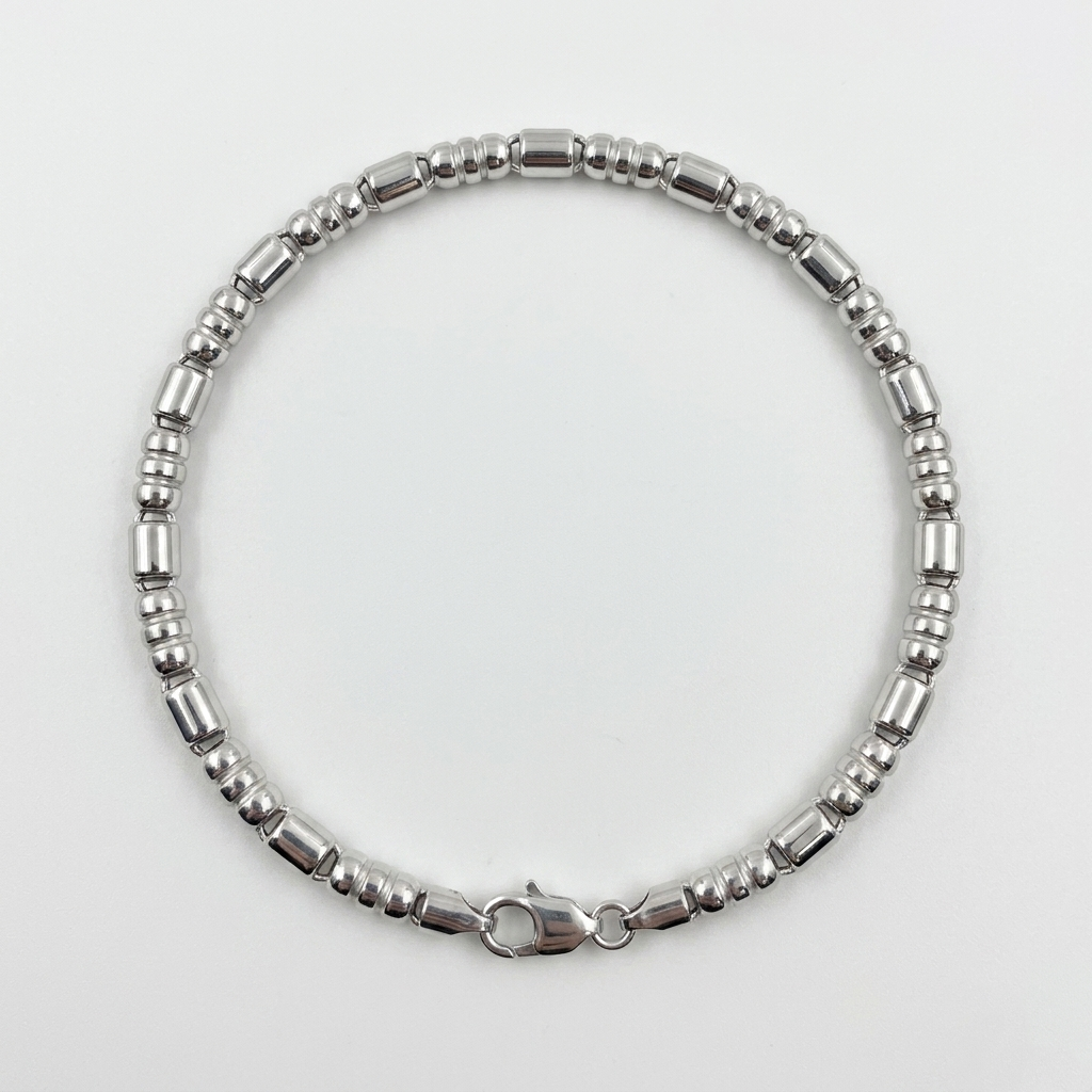 Silver Nova Bead Bracelet