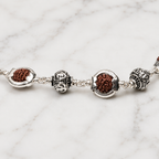 Pure silver Rudraksha Imperial Chain