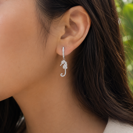 Ocean Whisper Seahorse Earrings
