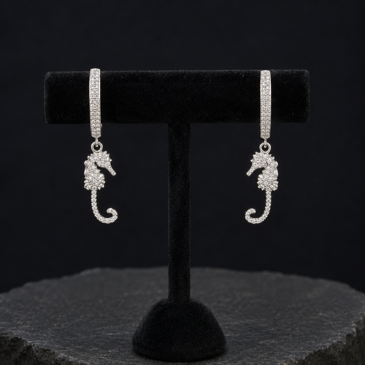Ocean Whisper Seahorse Earrings