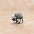 Silver Kamadhenu Prosperity Idol